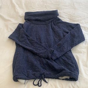 NWOT cute cowl neck sweatshirt drawstring bottom